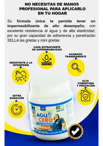 Pack x2 Sellador Impermeabilizante Transparente 500ML – Protección Total contra Goteras y Humedad