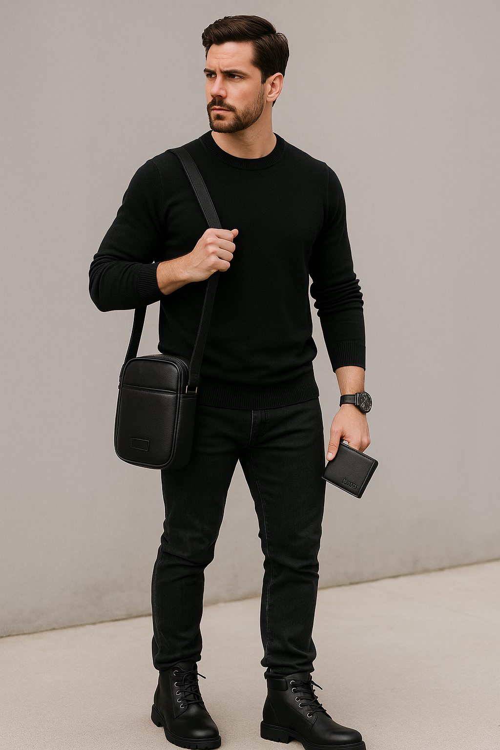 Bota Bossi + Cartera +Bolso HOMBRE