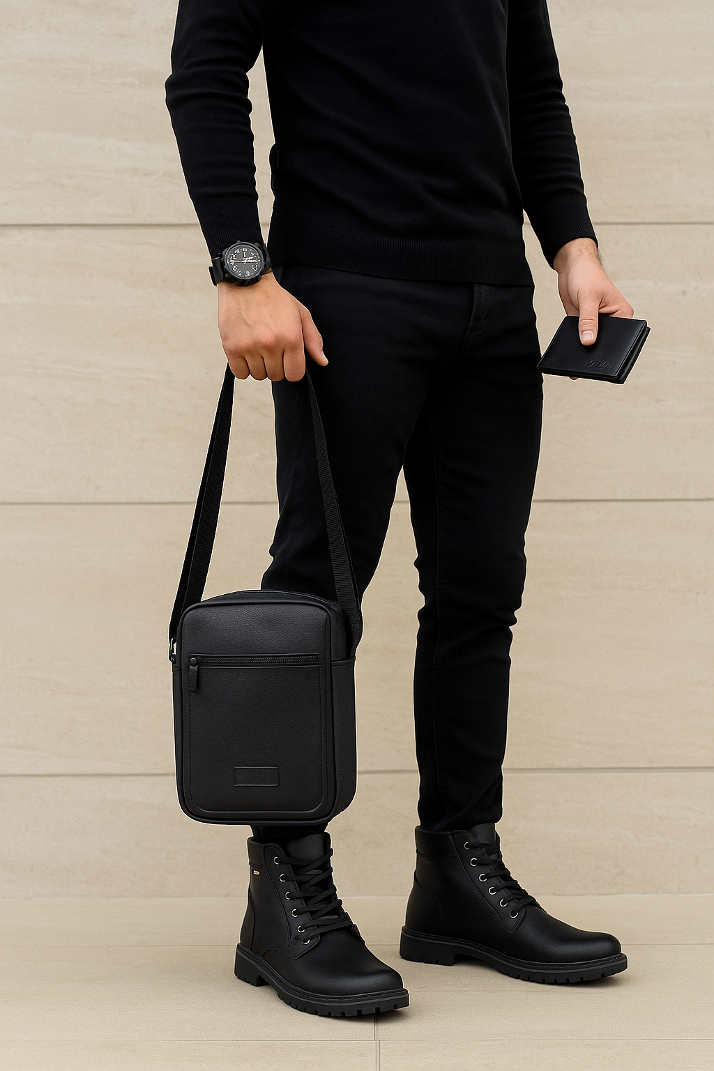 Bota Bossi + Cartera +Bolso HOMBRE