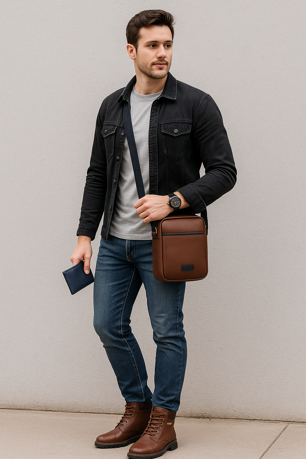 Bota Bossi + Cartera +Bolso HOMBRE